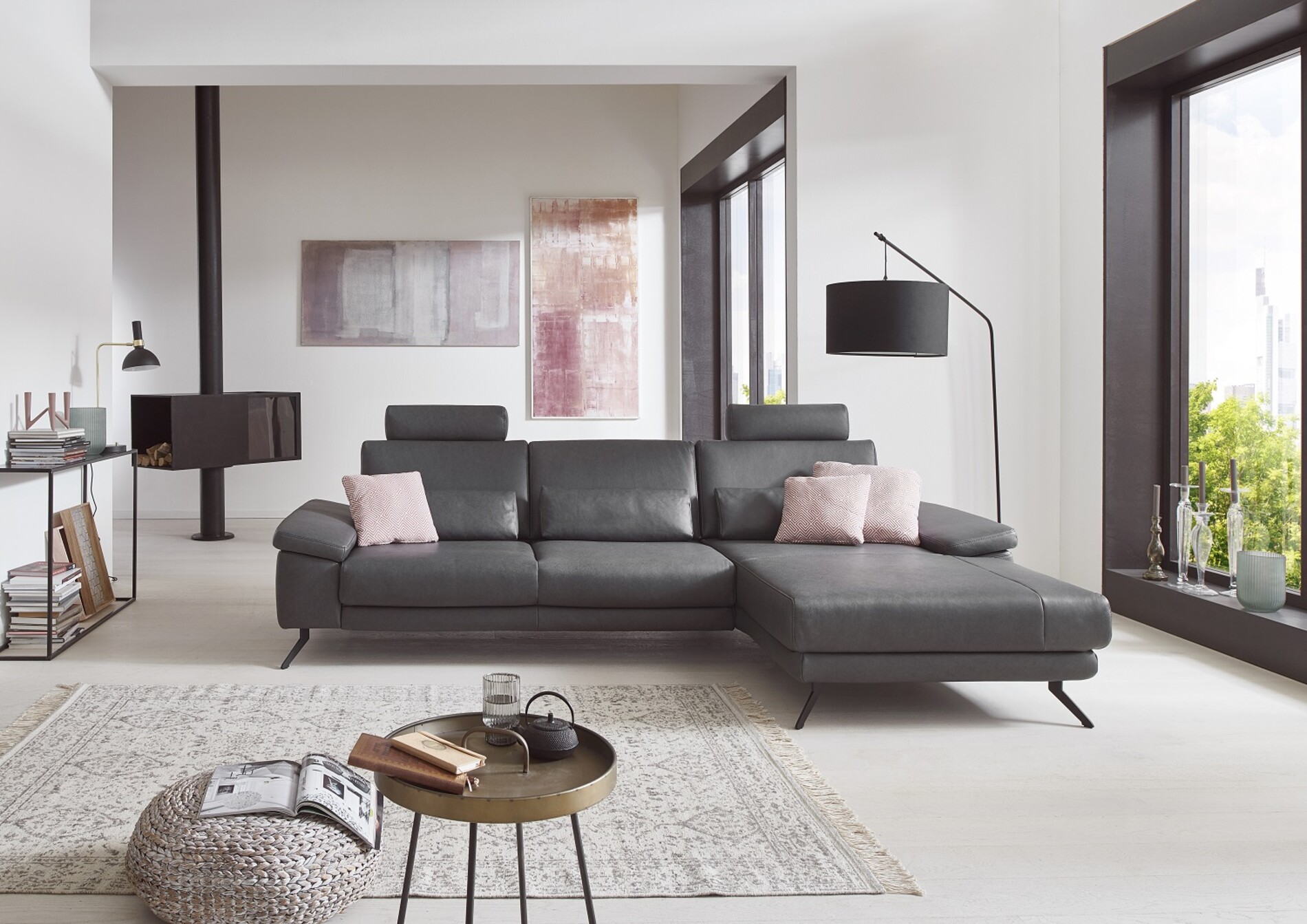 minimalistisches wohnzimmer modern und gemütlich einrichten